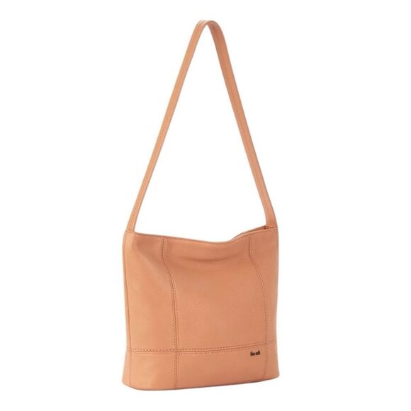 The Sak De Young Hobo Orange Nectar Leather Large Handbag Shoulder Bag Purse NWT - Picture 3 of 11